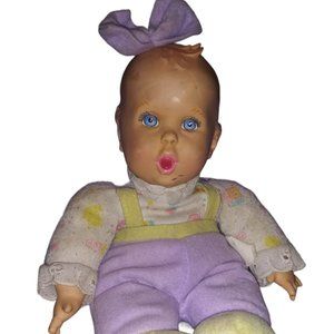 GERBER Bean Bag Plush Baby Doll Toy 9" w/Hard Plastic Hands & Head Toy Biz 1996